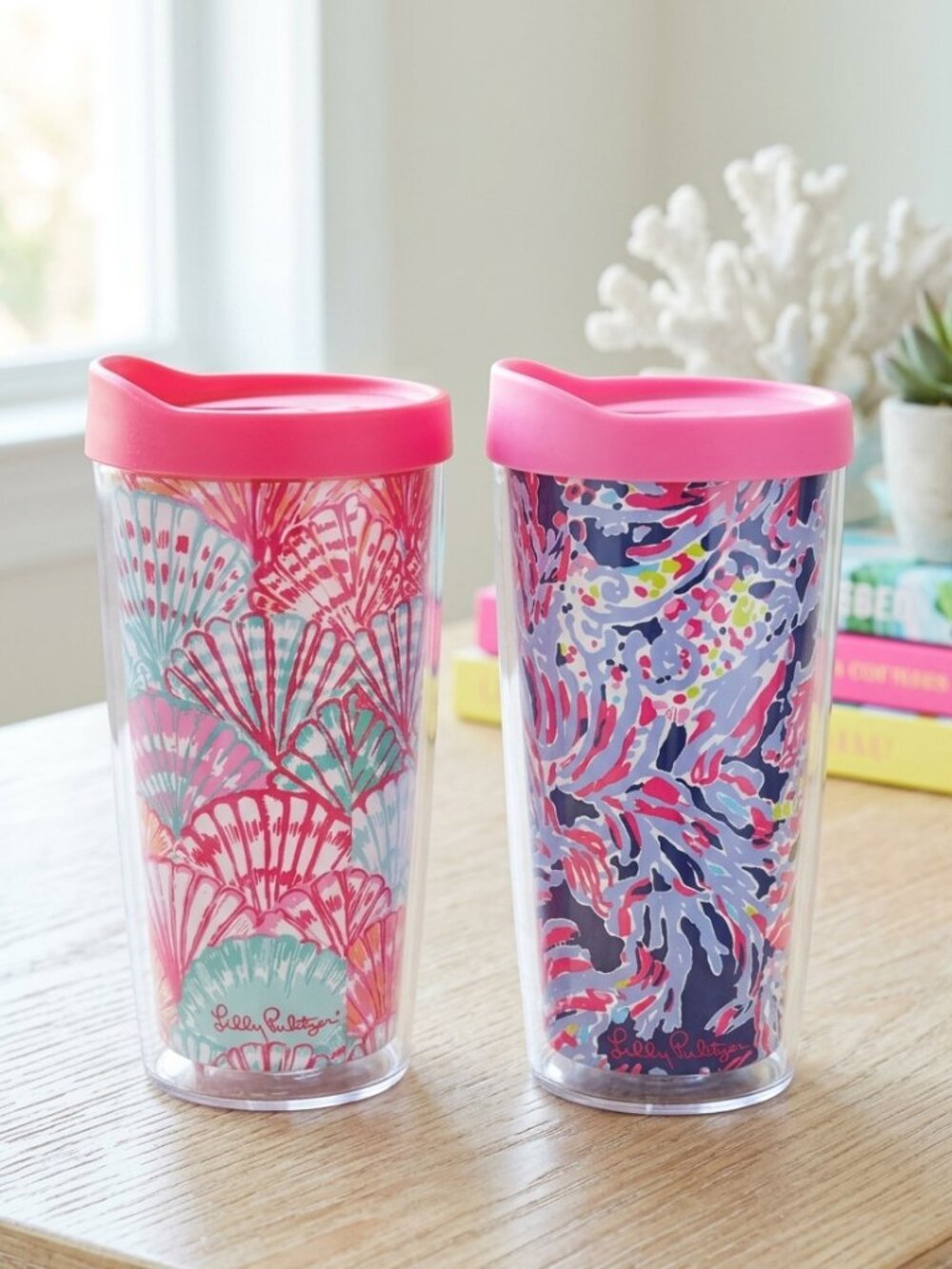 Lilly Pulitzer Insulated Tumbler With Lid Set